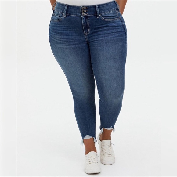 torrid Denim - TORRID Distressed Hem Super Soft High Rise Jeggings (X-TALL)